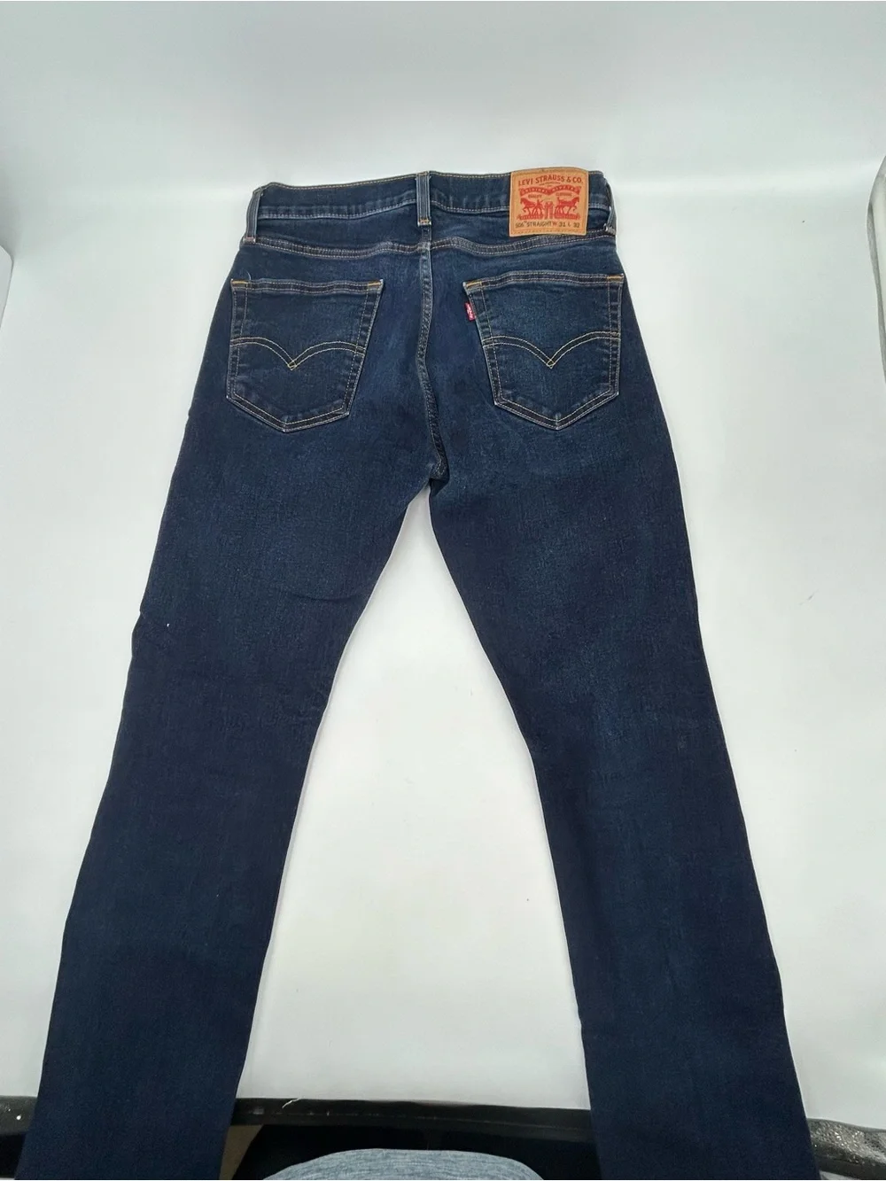 Levi's 506 Men's Dark Blue Straight-Leg Jeans 31x32